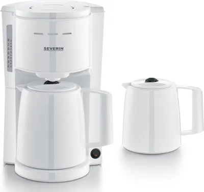 Produktbild von SEVERIN Kaffeemaschine KA 9309 weiß mit 2 Thermokannen