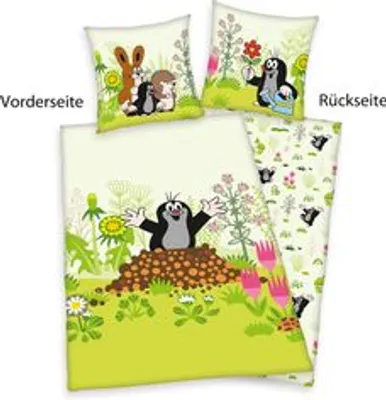 Obrázok produktu pre Flanelové posteľné prádlo Krtko 135 x 200/80 x 80 cm