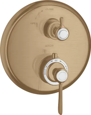 Produktbild von hansgrohe Fertigmontageset Axor Montreux UP-THM, m Absp-vtl, Hebel, brush. bron