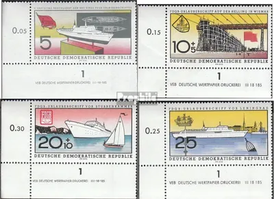 Produktbild von Briefmarken DDR 1960 Mi 768DV-771DV mit Druckvermerk (kompl.Ausg.) postfrisch Urlauberschiffe