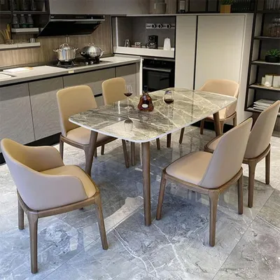 Produktbild von 360Home Design Esstisch aus Keramik schönes Marmor Muster 130*80*75cm
