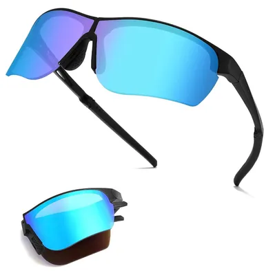 Image de Solidchoice - Lunettes de soleil de sport, légères et pliables, protection UV400