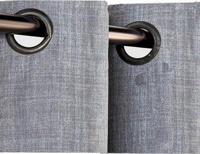 Produktbild von JEMIDI Vorhang blickdicht 140x245cm - Gardine mit Ösen Anbringung - Ösenschal Dekoschal Leinen Optik - 100% Polyester für Wohnzimmer Schlafzimmer