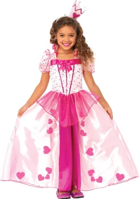 Produktbild von Herzchen Prinzessin Kostüm für Kinder Kindergröße: 98-104