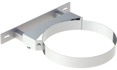Produktbild von Jeremias DW-FU Wandhalter verstellbar 50-150mm Edelstahl doppelt Wandhalterung Innendurchmesser 250mm zweistrebig für Abgassystem