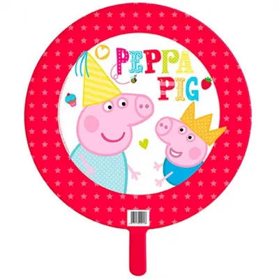 Obrázek produktu pro fóliový balónek Prasátko Peppa červený/bílý 45 cm