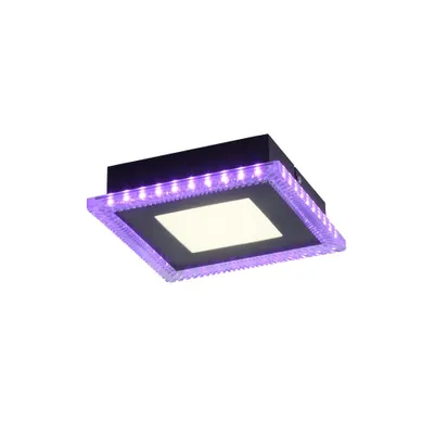 Produktbild von LED Deckenleuchte schwarz, dimmbar, Fernbedienung, L 20 cm