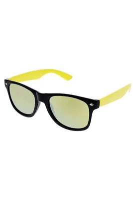 Produktbild von OEM Sonnenbrille Nerd-Doppel Schwarz und Gelb