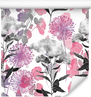 Produktbild von 10m VLIES TAPETE Rolle Natur Flora Blumen Pusteblumen Abstrakt Gemalt XXL