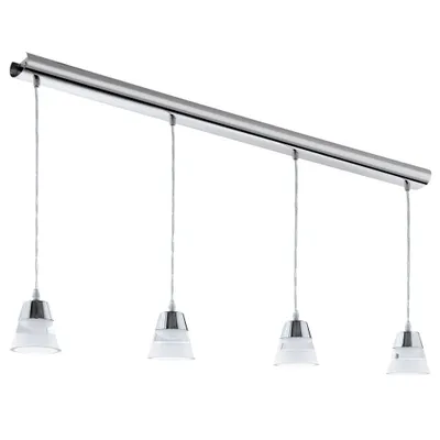 Produktbild von Eglo 94356 Pancento LED Hängeleuchte 4x4.5W Stahl chrom klar satiniert