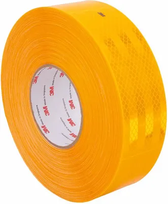 Produktbild von 3M gelbes, selbstklebendes, reflektierendes Konturband – 1 Meter