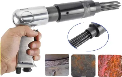 Obrázek produktu pro Pneumatický odstraňovač rzi, lehká konstrukce, vysoce výkonný provoz, vyměnitelné hlavice