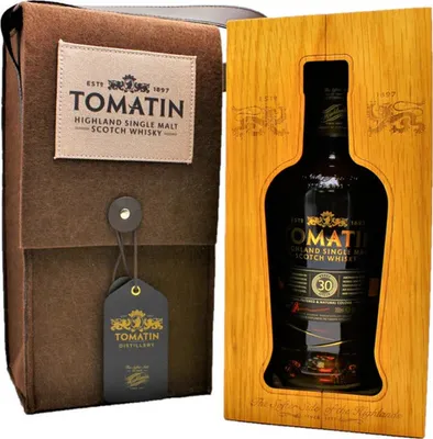 Produktbild von Tomatin 30 Years Old Highland Single Malt Scotch Whisky 46% Vol. 0,7l in Holzkiste