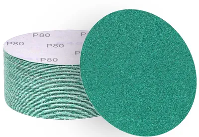 Obrázok produktu pre 150 mm brúsne kotúče, 50 kusov, zrniteľnosť 80, určené pre excentrické brúsne stroje