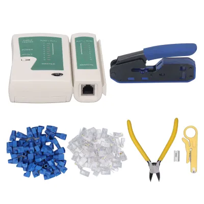 Obrázok produktu pre Súprava krimpovacích nástrojov RJ45, Súprava krimpovacích nástrojov RJ45, Súprava krimpovacích nástrojov, Súprava krimpovacích klieští, Súprava krimpovacích nástrojov, Nástroj na krimpovanie káblov