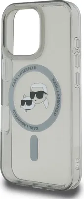 Obrázek produktu pro Karl Lagerfeld, pouzdro IML kompatibilní s MagSafe pro iPhone 16 Pro Max K & CH, průhledné černé