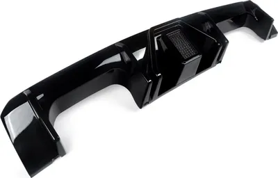 Image de Diffuseur LED Bravix - Diffuseur de pare-chocs arrière - Pour BMW G80 M3 / G82 G83 M4 (2021-2023) - Noir brillant avec lumière LED - Accessoires pour voiture