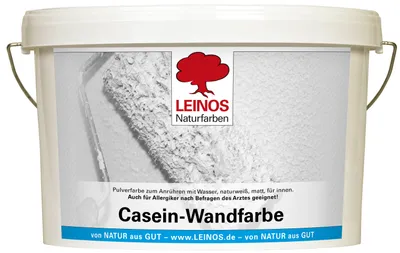 Produktbild von LEINOS Casein-Wandfarbe 10 kg für Wände innen, Pulver, diffusionsoffen