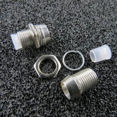 Produktbild von 50 LED Schrauben Fassung Screw für 5mm LEDs CHROM Halter LEDSchraube Fassungen