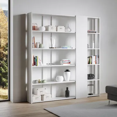 Immagine prodotto di Libreria Moderna 5 Ripiani 178x36x204 cm in nobilitato Bianco