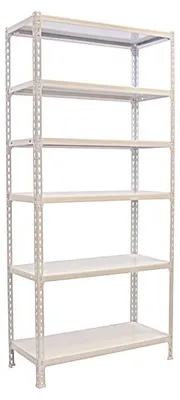 Zdjęcie produktu dla Regał metalowy SIMONCLICK 6/400 BIAŁY/BIAŁY