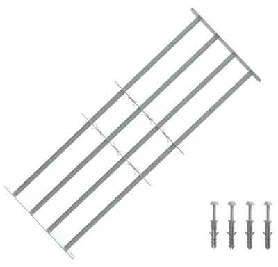 Produktbild von vidaXL Sicherheitsgitter für Fenster mit 4 Querstangen 3 pcs