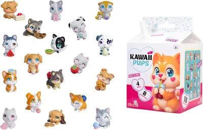 Obrázek produktu pro Mini figurky Kawaii Pups 4er-Pack Display (6)