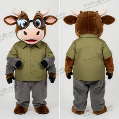 Produktbild von Olive MASTICOT Samtige Hereford-Kuh-Maskottchen