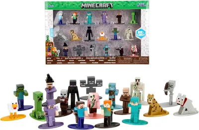 Immagine prodotto di Nanofigure collezionabili di Minecraft in metallo 18 pezzi, Onda 12
