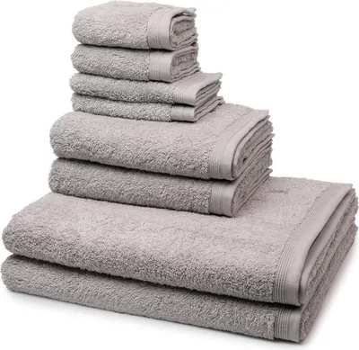 Produktbild von Möve Superwuschel 2 X Seif- 2 X Gäste- 2 X Dusch- 2 X Handtuch im Set Extraweiches Handtuch, Aus 100% hochwertiger Baumwolle, Mit eingesticktem Markenlogo