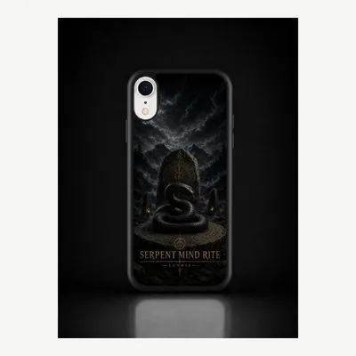 Productafbeelding van iPhone X / XS hoesje, telefoonhoesje, beschermhoes, case met slangenmotief – LUNØIR ©