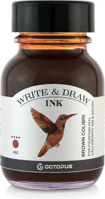 Produktbild von Write and Draw Ink 480 Brown Colibri, Schreib- und Zeichentusche, 50 ml