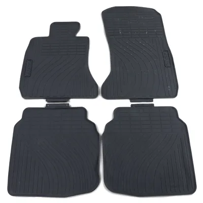 Produktbild von Premium Gummi Fußmatten Set 4-teilig Schwarz passend für BMW 7er F01 08-15