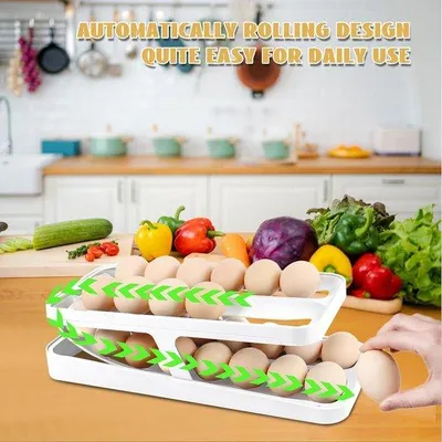 Produktbild von Famanu Eierhalter 2 Etagen - Kühlschrank Organizer