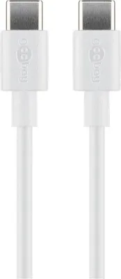 Immagine prodotto di Goobay 66315 Cavo di ricarica e sincronizzazione USB-C™, 0,5 m, bianco - per dispositivi con connessione USB-C™, bianco
