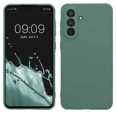 Produktbild von kwmobile Handyhülle für Samsung Galaxy A56 5G Hülle - weiches Handy Silikon Case - Schutzhülle Cover - Tannengrün
