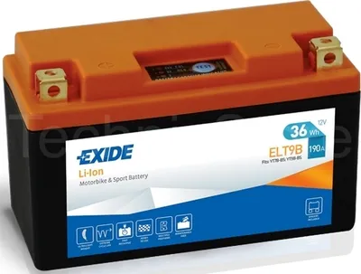 Immagine prodotto di Batteria al litio Exide ELT9B Li-Ion per moto 12V 3Ah 190A