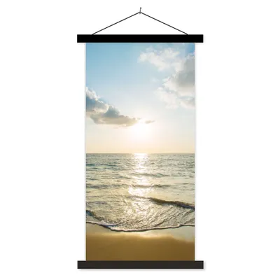 Produktbild von MuchoWow® Textilposter Meer - Sommer - Strand 60x120 cm mit schwarzem Rahmen - Magnete