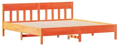 Obrázok produktu pre Posteľ z masívneho dreva s voskovo hnedým čelom 180x200 cm borovica