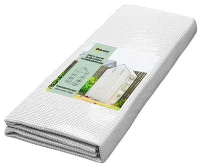 Immagine prodotto di Outsunny: Pellicola di ricambio in PE, copertura sostitutiva con protezione UV, porta a rullo, colore bianco