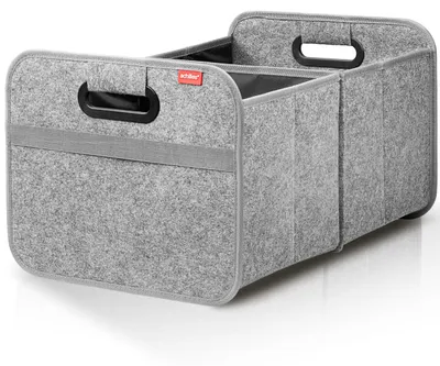 Imagen del producto de Maletero plegable XL: Maleta con gran capacidad de almacenamiento y caja de almacenamiento (gris)