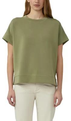 Produktbild von s.Oliver Damen Sweatshirt – Oversize, Scuba, überschnittene Schultern