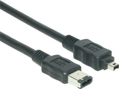 Produktbild von Anschlusskabel FireWire IEEE1394a 6/4, schwarz, 3m, Good Connections®