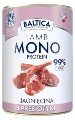 Productafbeelding van BALTICA Nutraceutic Monoproteïne Lam met prebiotica - Natvoer voor honden - 400g