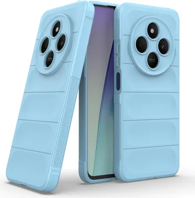Produktbild von Handy Hülle für Xiaomi Redmi 14C Grip Case Cover Schutzhülle Softgrip Farbe: Hellblau