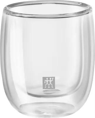 Zdjęcie produktu dla ZWILLING 39500-075, Przezroczysty, Szkło borokrzemowe, Okrągły, 2 szt., Przezroczyste, 80 ml
