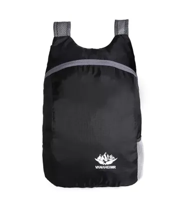 Produktbild von Faltbarer Rucksack 20L Ultraleicht Tagesrucksack Schwarz, H0401