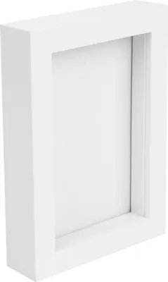 Produktbild von Weiß 4 "x 6" 3D Box Fotorahmen - stehender hängender handwerk schattenbild display - von nicola frühling