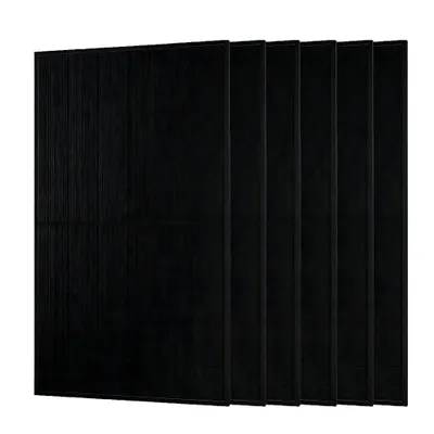 Produktbild von JA Solar Solarmodul 500W Bifazial Glas-Glas Photovoltaik full black Solar panel 6 pcs