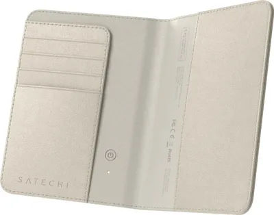 Immagine prodotto di Satechi, custodia per passaporto in vera pelle FindAll card slots & RFID blocker, giallo-grigio